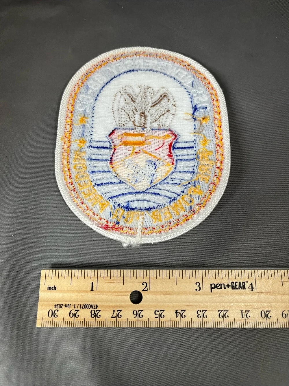 USS New Jersey BB-62 Embroidered Patch US Navy